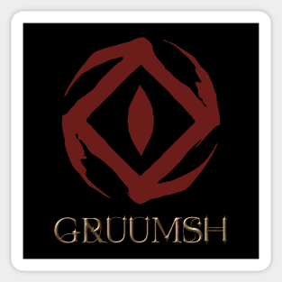 Symbol of Gruumsh DnD Dragon God. Baldurs gate 3. Sticker